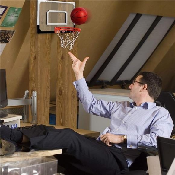 Indoor Mini Basketball Hoop Set with 3 Balls for Kids and Adults - Pro Mini - Picture 7 of 7